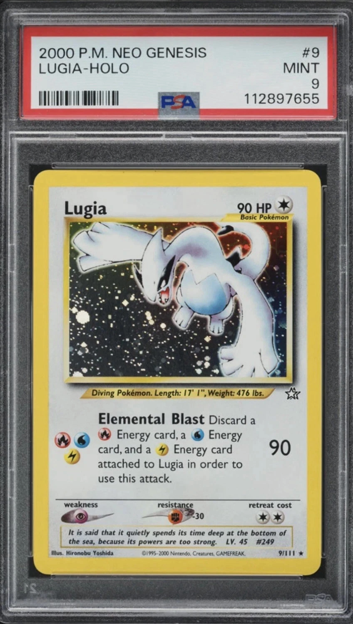 GRADED LUGIA POKÉMON CARD! GRADED POKÉMON CARDS! GREAT GIFT!