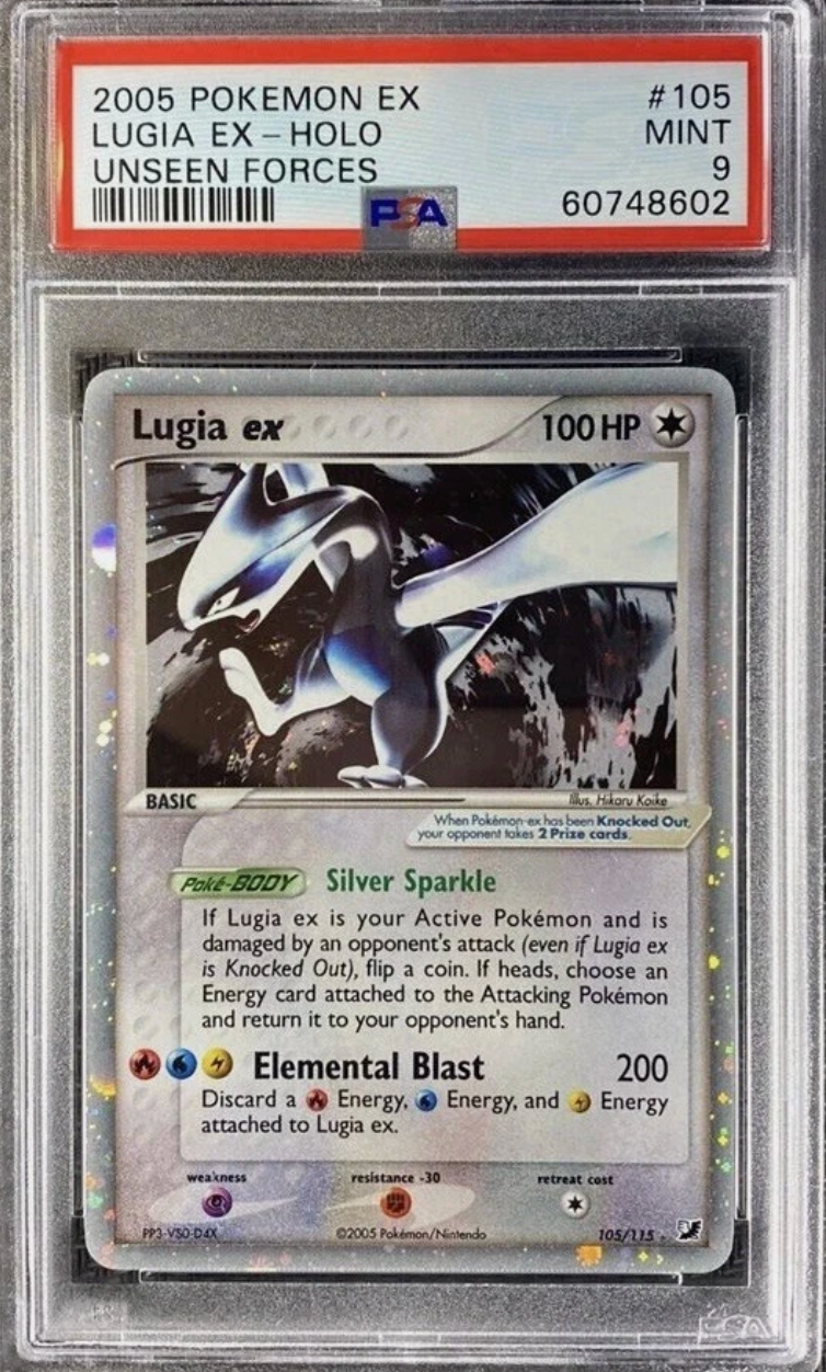 GRADED LUGIA POKÉMON CARD! GRADED POKÉMON CARDS! GREAT GIFT!