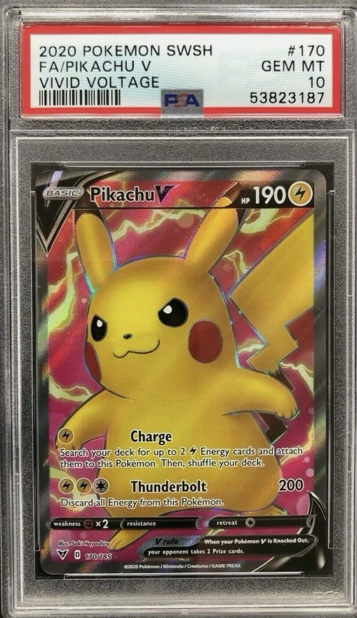 GRADED PIKACHU POKÉMON CARD! GRADED POKÉMON CARDS! GREAT GIFT!